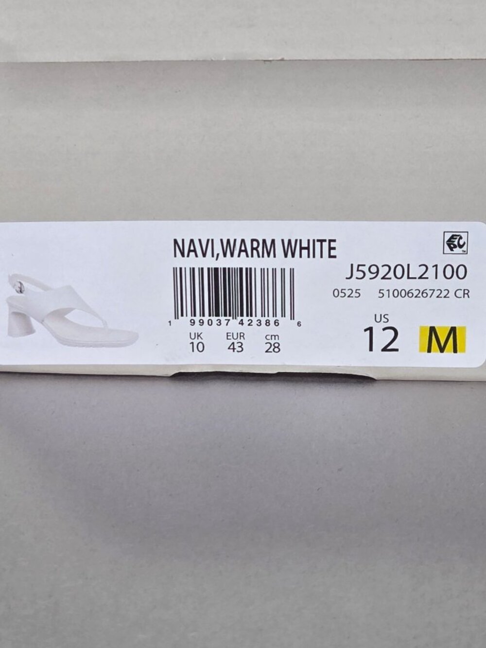 Naturalizer Navi Square Toe Dress Sandals - Warm White - Picture 8 of 11